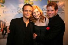 'Mr. Kuka's Advice' Premier - Vienna 2008: Nadia with Lukasz Garlicki and August Diehl. Both gorgeous and fiercely talented. Lucky me.